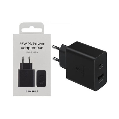 Samsung Caricatore 35W Duo EP-TA220 FC USB-C Black
