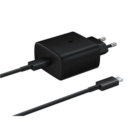 Samsung Caricatore 45W EP-T4510 FC2 USB-C +Cavo 1m USB-C Black