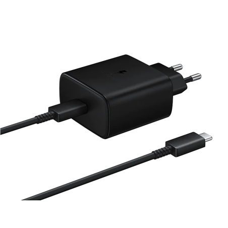 Samsung Caricatore 45W EP-T4510 FC2 USB-C +Cavo 1m USB-C Black