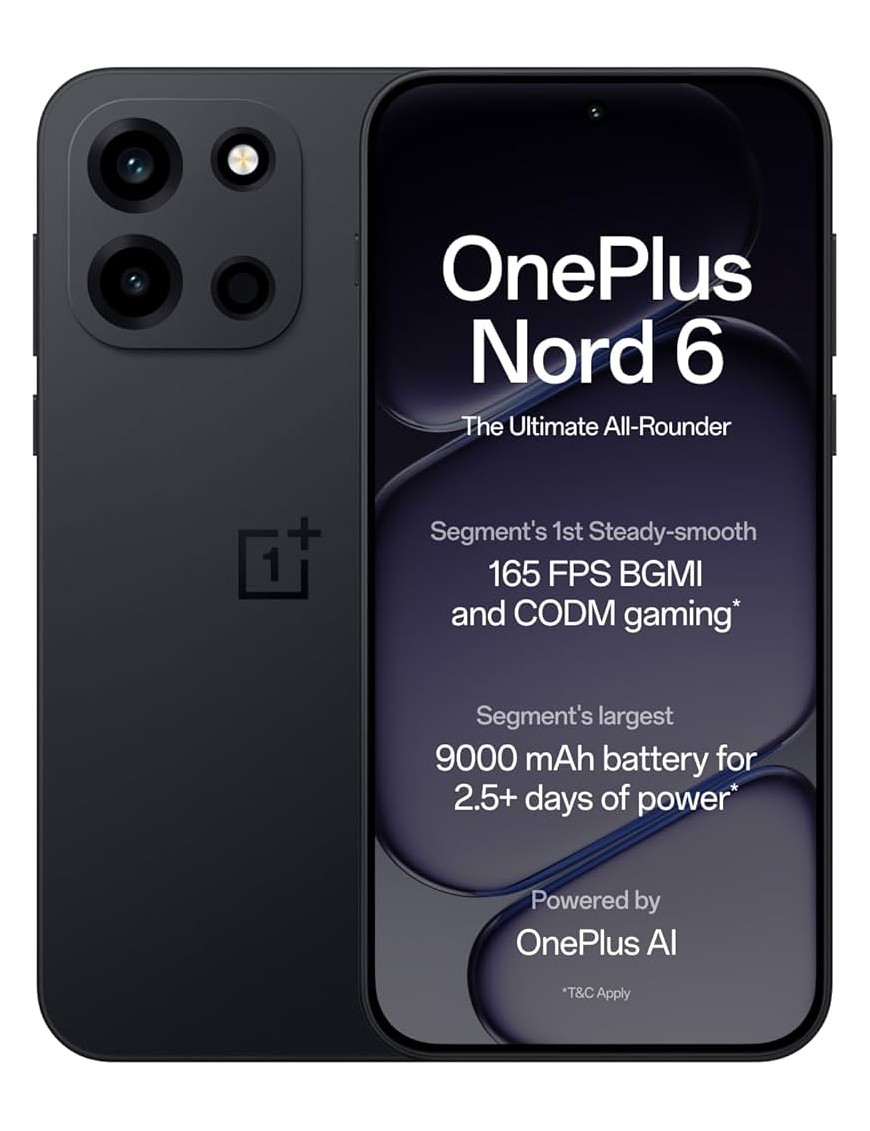 OnePlus Nord 6 8+256GB 6.78" 5G Pitch Black Europa