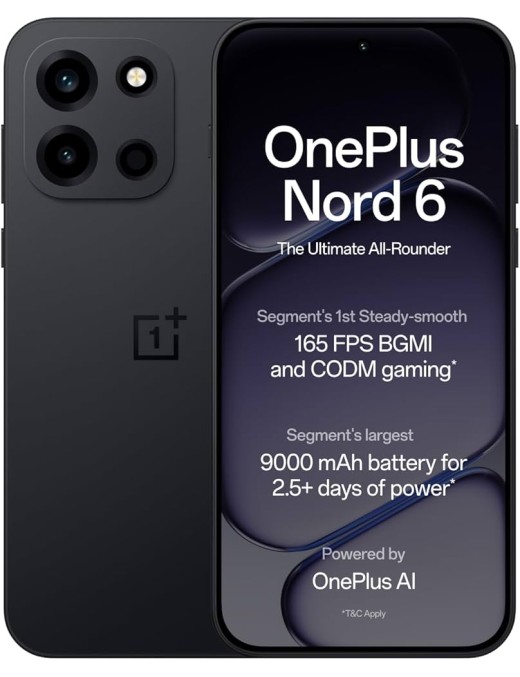 OnePlus Nord 6 12+512GB 6.78" 5G Pitch Black Europa