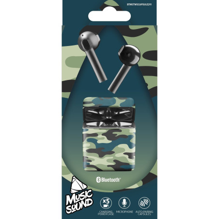 Cellularline MS Auricolari TWS BT Camouflage