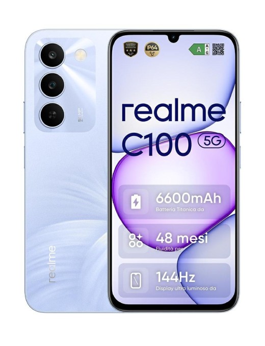 Realme C100 4+256GB 6.8" Blooming Purple Dual Sim Italia
