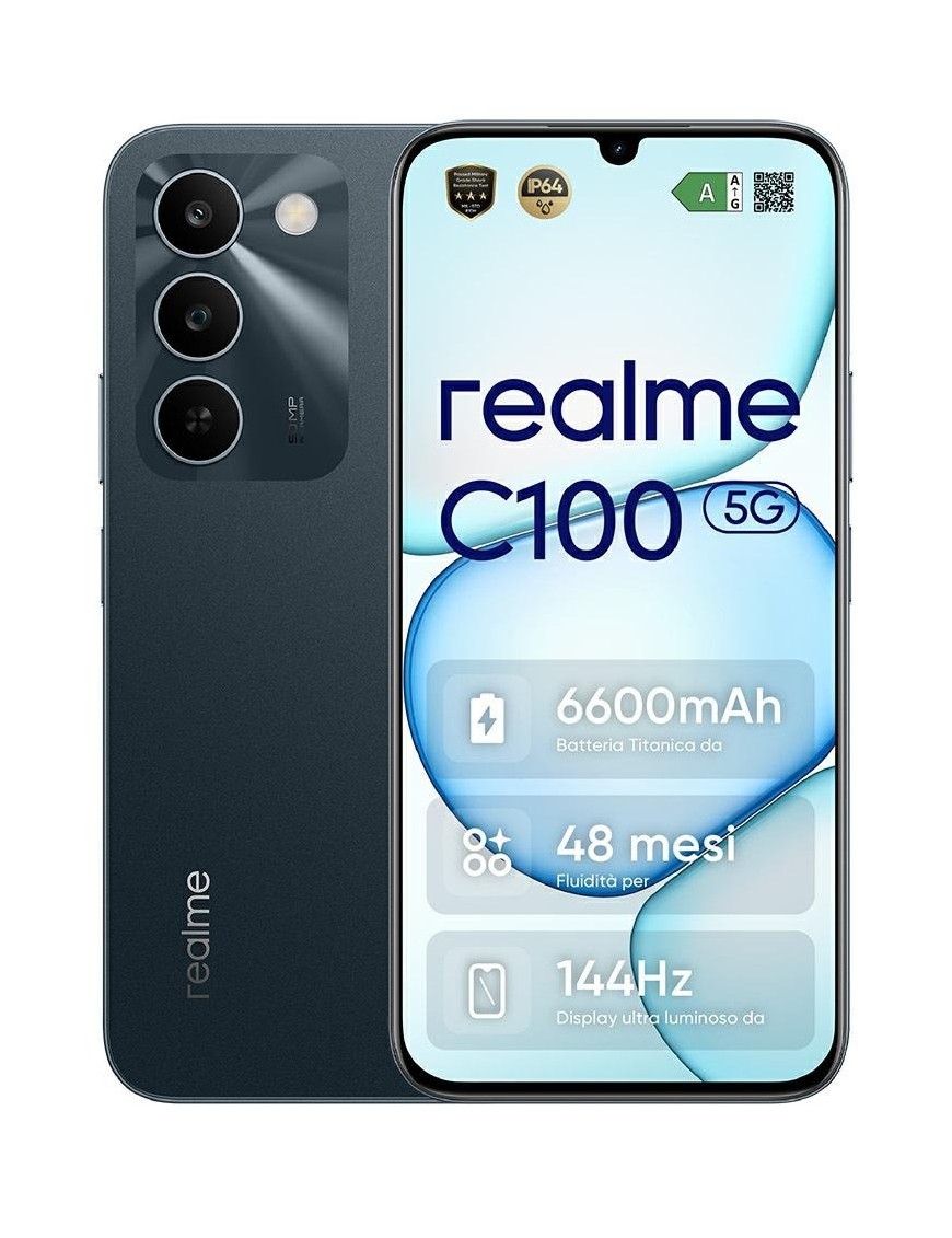 Realme C100 4+128GB 6.8" Sprouting Green Dual Sim Italia