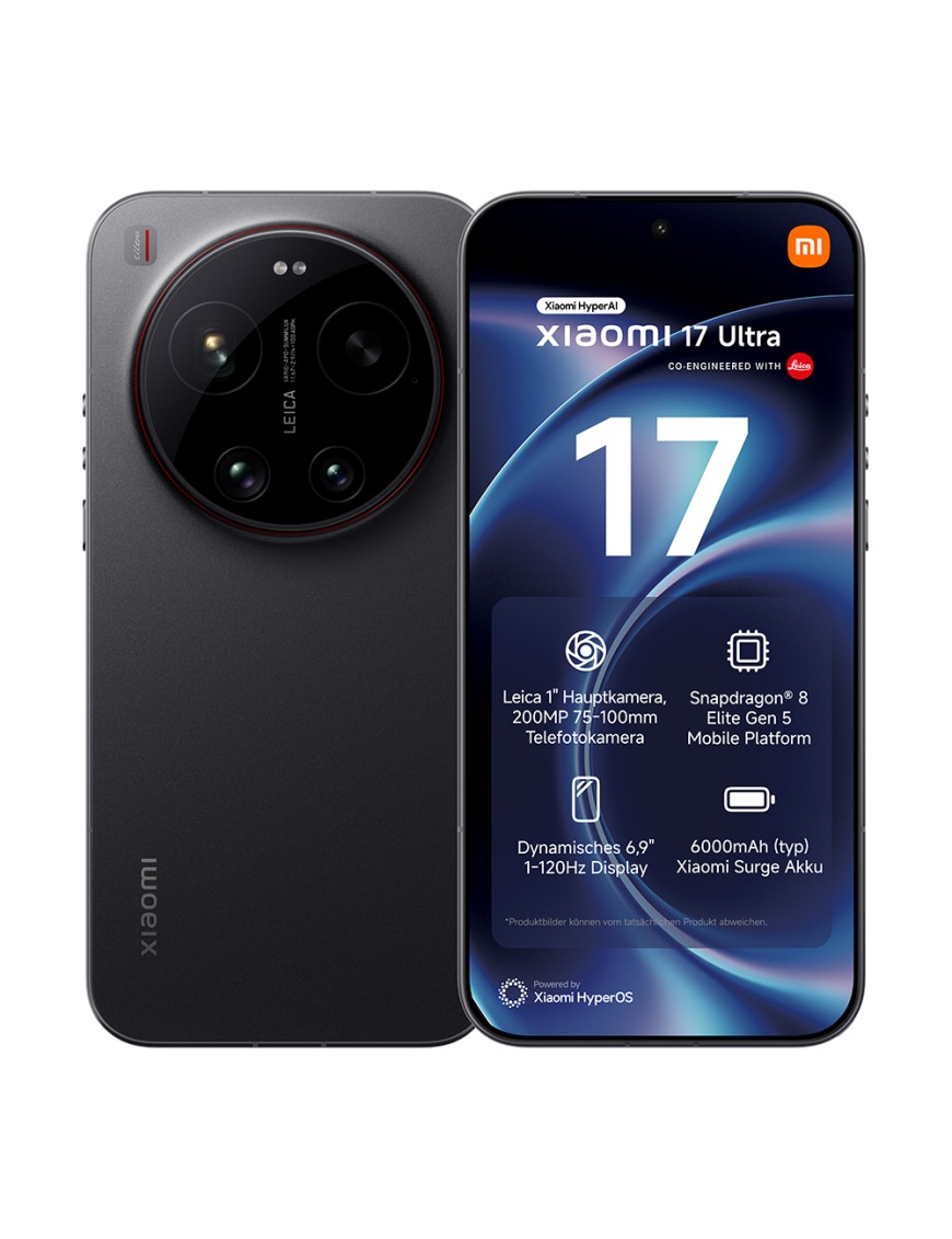 Xiaomi 17 Ultra 16GB+1TB 6.9" 5G Black Dual Sim Europa
