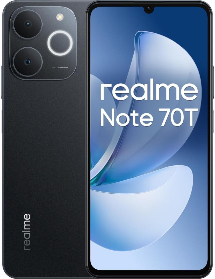 Realme Note 70T 4+64GB 6.74" 4G Obsidian Black Europa