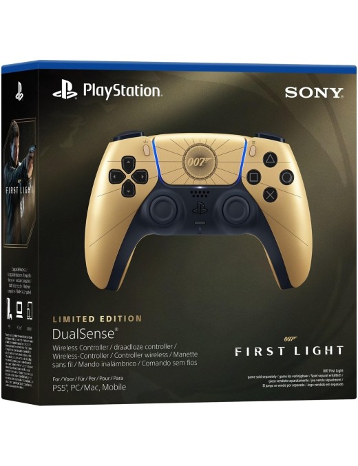 PS5 DualSense 007 First Light Limited Edition Gold