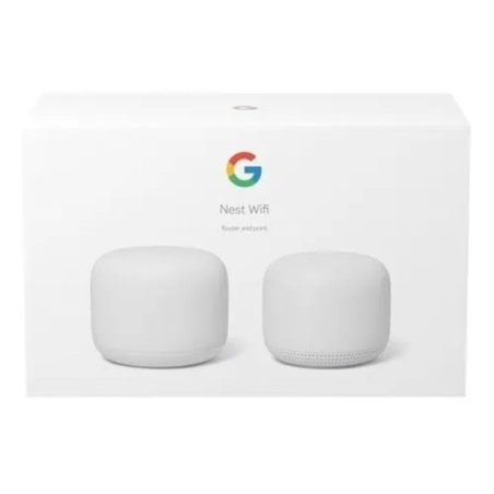 Google Nest WiFi Router + Point Bianco