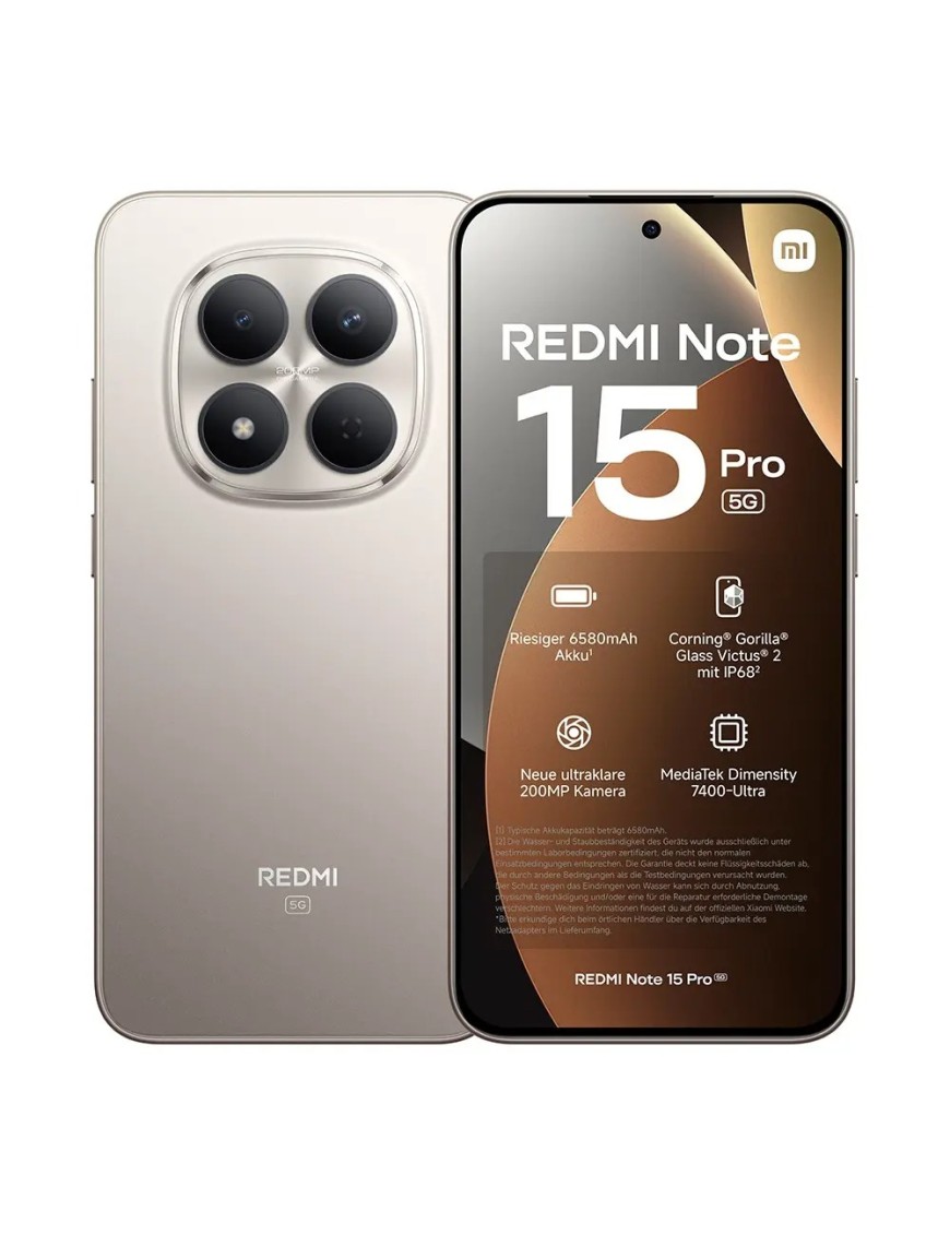 Xiaomi Redmi Note 15 Pro 12+512GB 6.83" 5G Titanium Europa