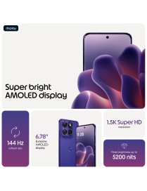 Motorola edge 70 fusion 17.2 cm (6.78") Dual SIM Android 16.0 5G USB Type-C 8 GB 256 GB 5200 mAh Violet