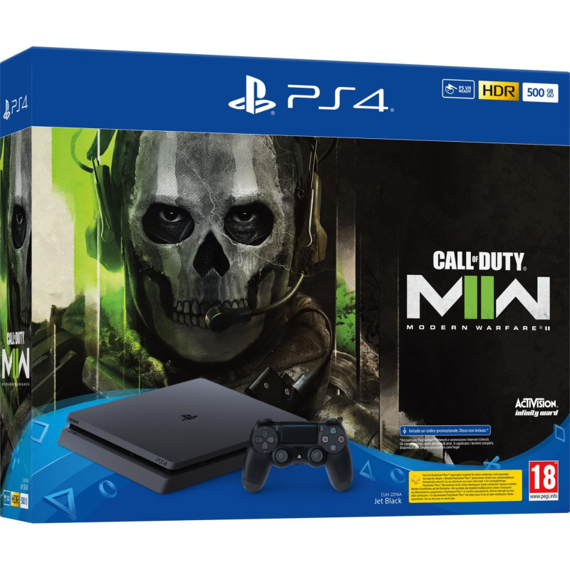 PS4 Console 500GB F Chassis + CoD MW2 VCH