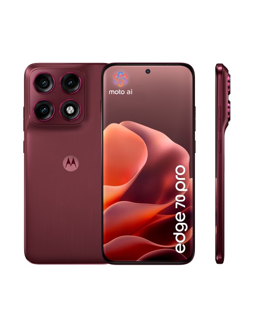 Motorola edge 70 pro 17.2 cm (6.78") Dual SIM Android 16.0 5G USB Type-C 8 GB 256 GB 6500 mAh Bordeaux