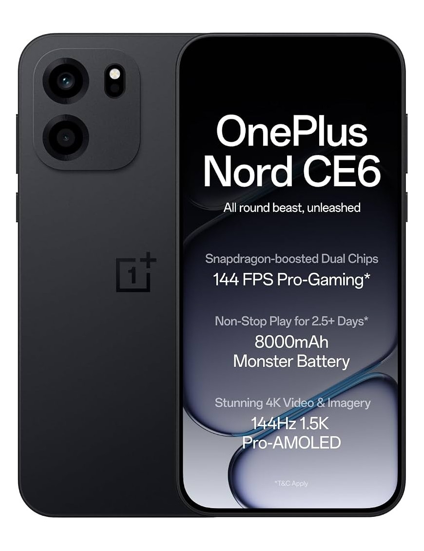 OnePlus Nord CE 6 5G 6,78" 8GB RAM 256GB Black Dual Sim Europa