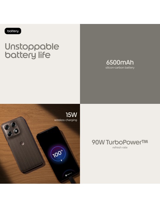 Motorola edge 70 pro 17.2 cm (6.78") Dual SIM Android 16.0 5G USB Type-C 8 GB 256 GB 6500 mAh Wood