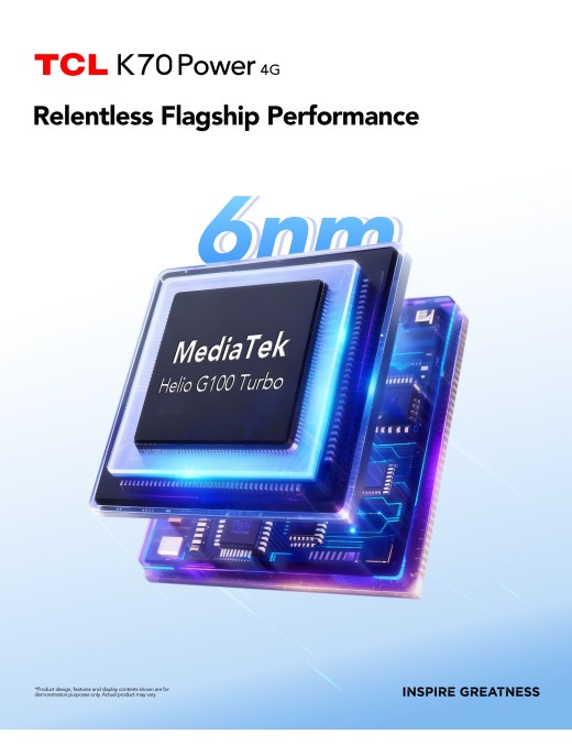 TCL K70 Power 8+256GB 6.8" 4G Nebula Blue Dual Sim Italia