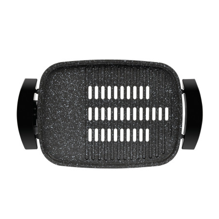 Girmi Griglia Piastra BQ90 Antiaderente 29x23cm +Coperchio 2200W