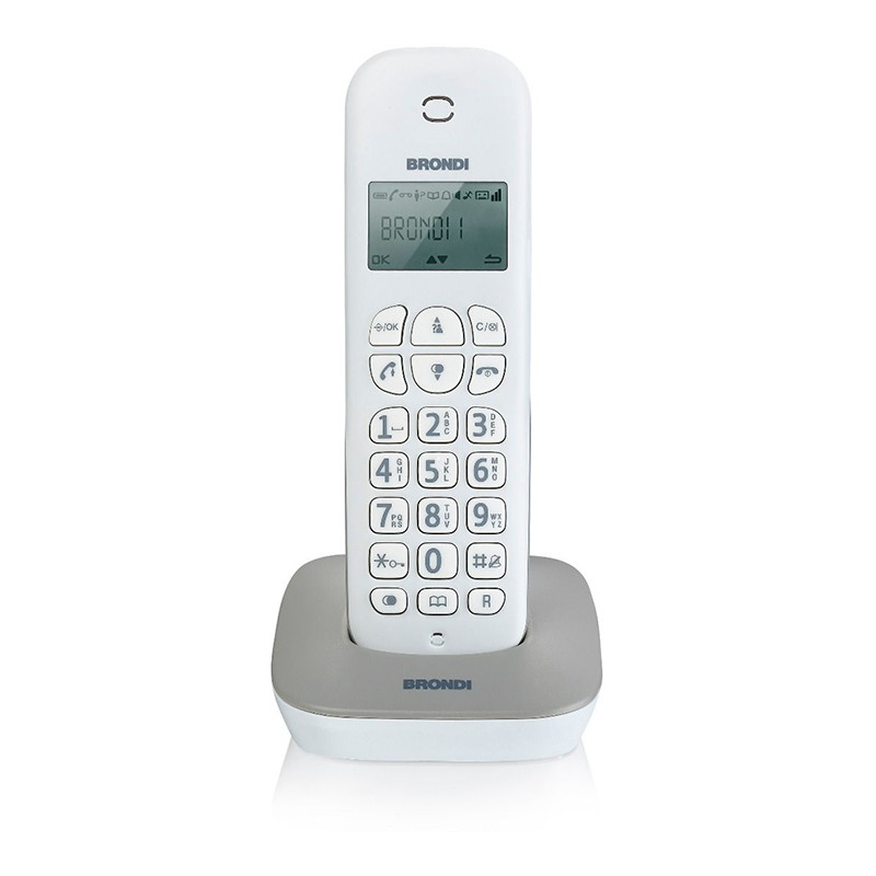 Telefono Cordless Brondi Gala Bianco/Grigio