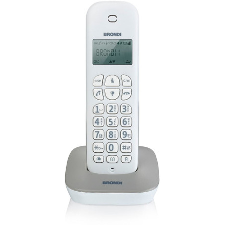 Telefono Cordless Brondi Gala Bianco/Grigio