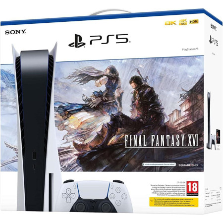 PS5 Console 825GB Standard Ed. White + Final Fantasy XVI VCH EU