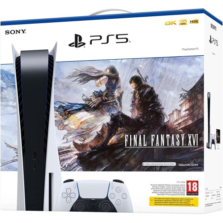 PS5 Console 825GB Standard Ed. White + Final Fantasy XVI VCH EU