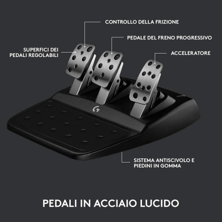 Logitech Volante + Pedaliera G923 Trueforce Doppia Frizione XBOX Serie X/XBOX ONE/PC