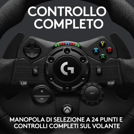 Logitech Volante + Pedaliera G923 Trueforce Doppia Frizione XBOX Serie X/XBOX ONE/PC