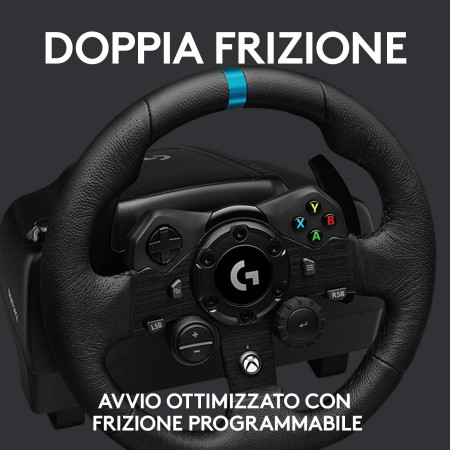 Logitech Volante + Pedaliera G923 Trueforce Doppia Frizione XBOX Serie X/XBOX ONE/PC