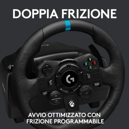 Logitech Volante + Pedaliera G923 Trueforce Doppia Frizione XBOX Serie X/XBOX ONE/PC