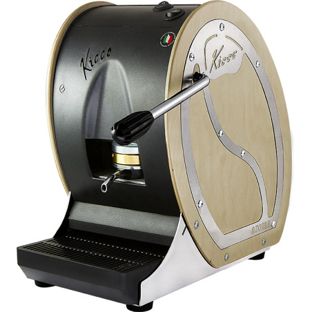 Aroma Kicco Legno Macchina da Caffè Cialde 44mm Acero