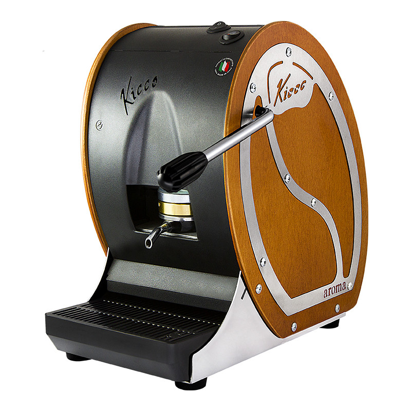Aroma Kicco Legno Macchina da Caffè Cialde 44mm Ciliegio