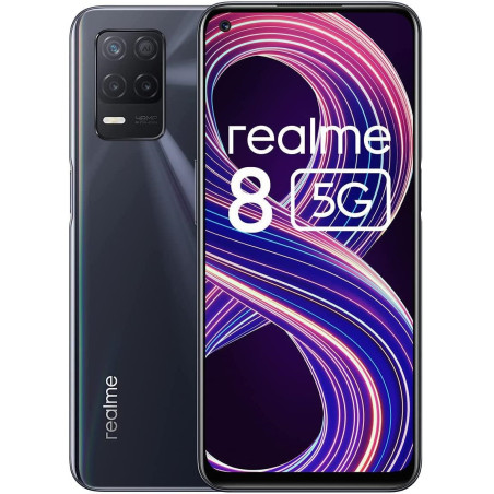 Realme 8 4+64GB 6.5" 5G Supersonic Black DS Operatore