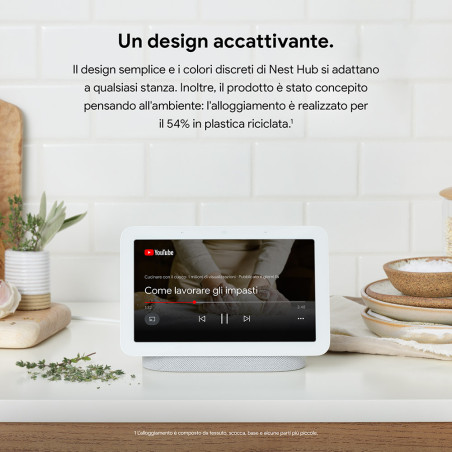 Google Nest Hub 2 Grigio Antracite Charcoal