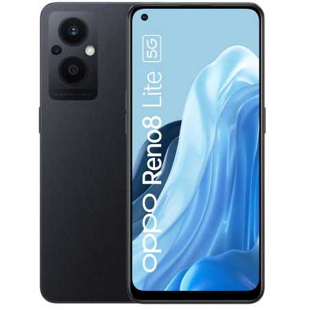 OPPO Reno 8 Lite 8+128GB 6.4" 5G Cosmic Black DS ITA