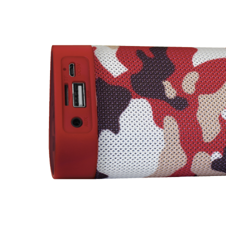 Fenner Tech Speaker BT A15 10W/BT5.0/TF Card/USB/FM/AUX Red Camo