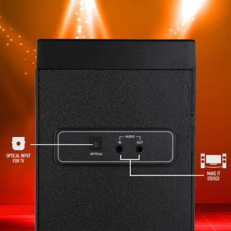 NGS Speaker a Torre Sky Charm Bluetooth USB RadioFM AUX 50W Nera