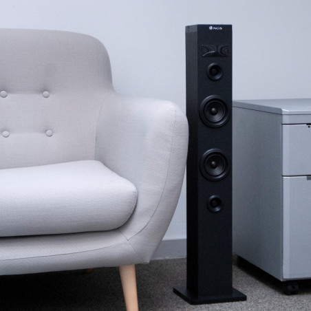 NGS Speaker a Torre Sky Charm Bluetooth USB RadioFM AUX 50W Nera