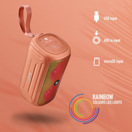 NGS Speaker Roller Beast IPX5 USB/TF/AUX-IN/BT 32W Arancione