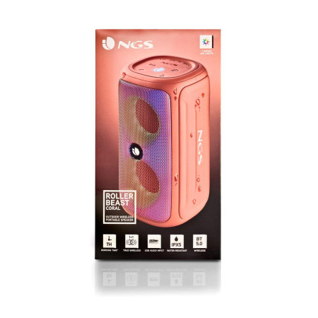 NGS Speaker Roller Beast IPX5 USB/TF/AUX-IN/BT 32W Arancione