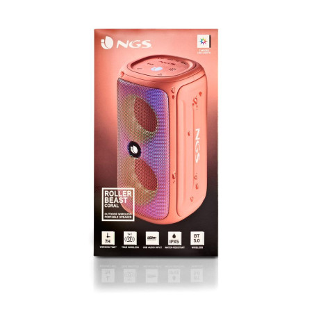 NGS Speaker Roller Beast IPX5 USB/TF/AUX-IN/BT 32W Arancione