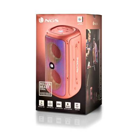 NGS Speaker Roller Beast IPX5 USB/TF/AUX-IN/BT 32W Arancione