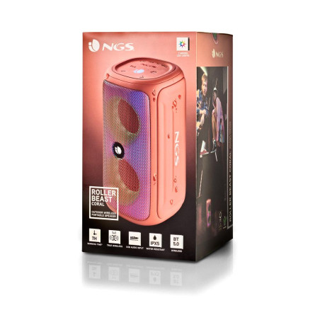 NGS Speaker Roller Beast IPX5 USB/TF/AUX-IN/BT 32W Arancione