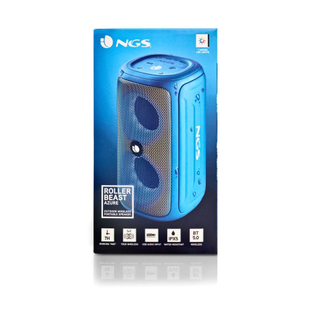 NGS Speaker Roller Beast IPX5 USB/TF/AUX-IN/BT 32W Blu