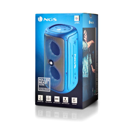 NGS Speaker Roller Beast IPX5 USB/TF/AUX-IN/BT 32W Blu