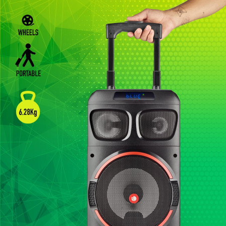 NGS Spekear Trolley WildDubZero DJ Party Microfono RGB TWS 120W Nera