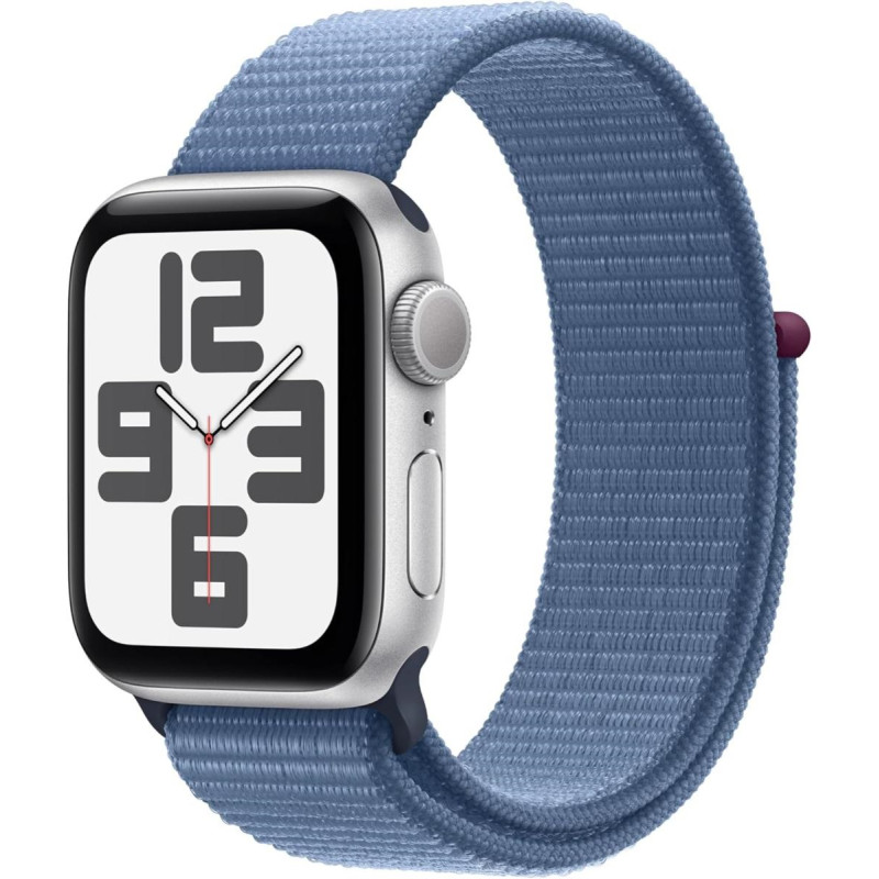 Apple Watch SE 2023 40mm Aluminium Silver Sport Loop Winter Blue MRE33QL/A