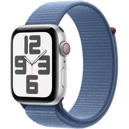Apple Watch SE 2023 Cell 44mm Aluminium Silver Sport Loop Winter Blue MRHM3QL/A