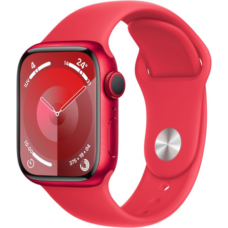 Apple Watch Serie 9 41mm Aluminium (PRODUCT)Red Sport Band (PRODUCT)Red S/M MRXG3QL/A