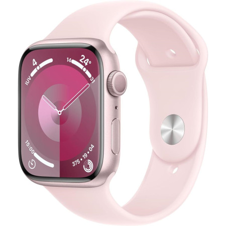 Apple Watch Serie 9 45mm Aluminium Pink Sport Band Light Pink M/L MR9H3QL/A