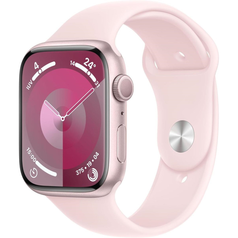 Apple Watch Serie 9 45mm Aluminium Pink Sport Band Light Pink M/L MR9H3QL/A