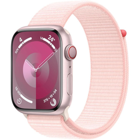 Apple Watch Serie 9 Cell 45mm Aluminium Pink Sport Loop Light Pink MRMM3QL/A